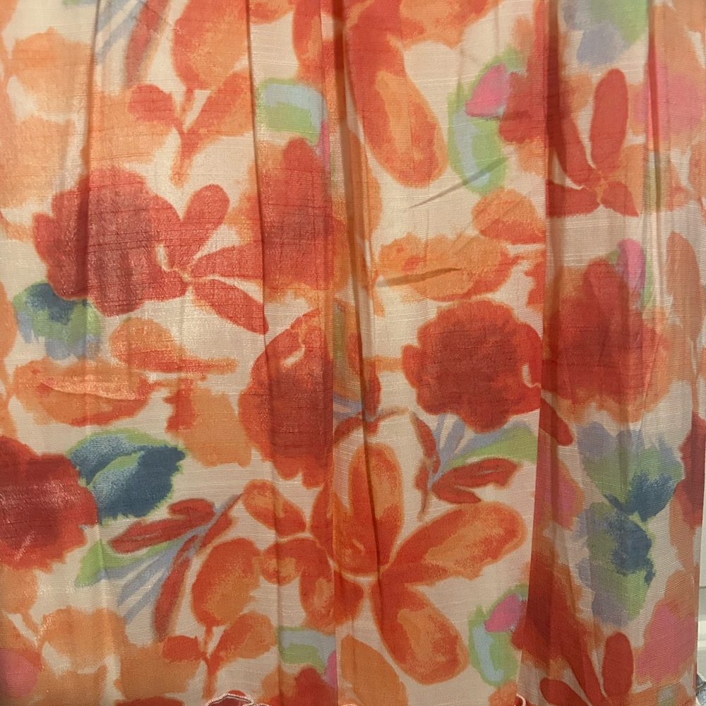 Robbie Bee Floral Midi Ruffle Bottom Dress - Picture 4 of 11
